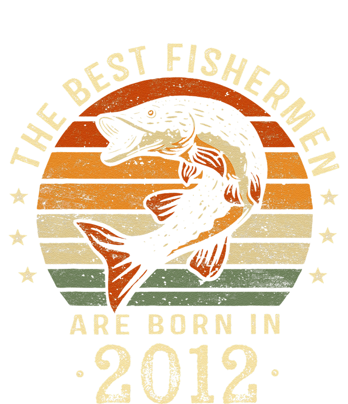 Best Fishermen Are Born In 2012 11th Birthday Fishing Gifts Snapback Five-Panel Rope Hat