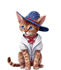 American Cat 4th Of July Cat Patriotic Cats Abyssinian Kitten Insulated Varsity Jacket