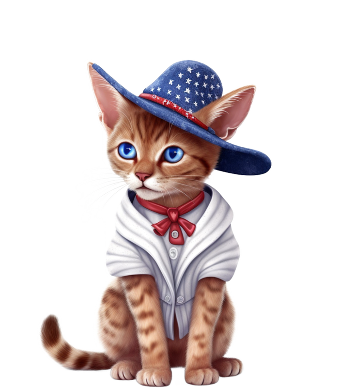 American Cat 4th Of July Cat Patriotic Cats Abyssinian Kitten Insulated Varsity Jacket