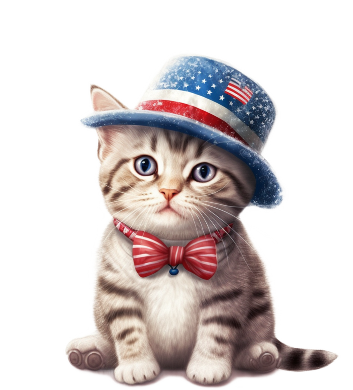 American Cat 4th Of July Cat Patriotic Cats American Shorthair Kitten T-Shirt