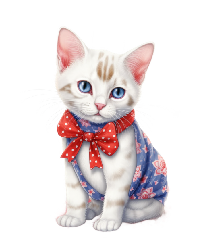 American Cat 4th Of July Cat Patriotic Cats Japanese Bobtail Kitten Hoodie