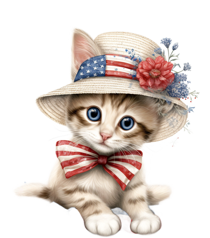 American Cat 4th Of July Cat Patriotic Cats Savannah Kitten Performance Fleece Hoodie