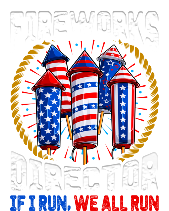 Firework Director Technician I Run You Run 4th Of July Gift Women's V-Neck T-Shirt