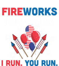 Fireworks Director I Run You Run 4th Of July Usa Flag Pride Gift V-Neck T-Shirt