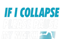 If I Collapse Please Pause My Watch Running Marathon Runner Valucap Bio-Washed Visor