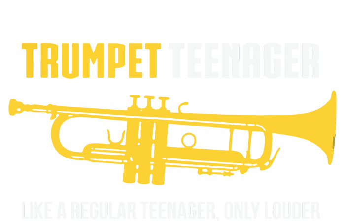 Trumpet Teenager Funny Cute Marching Band Gift Cooling Performance Crew T-Shirt