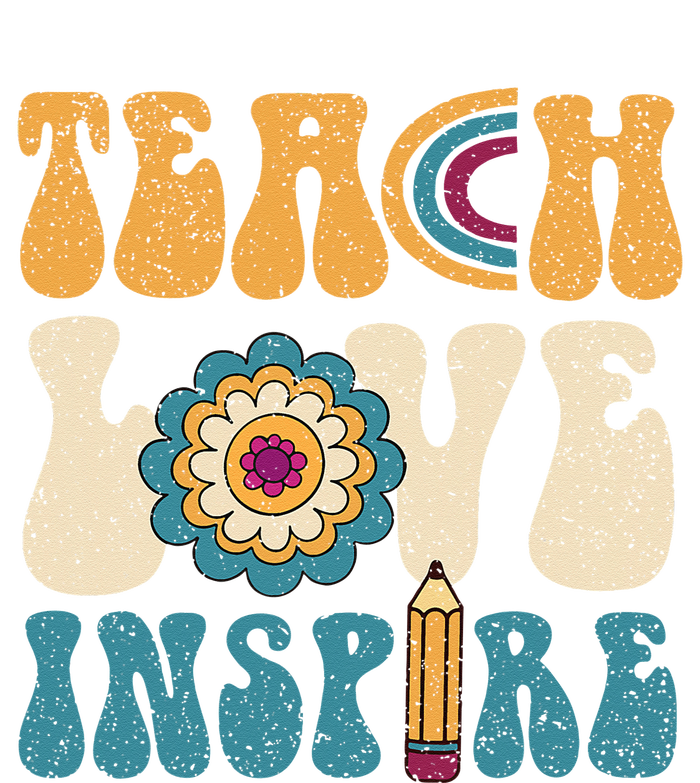 Back To School Teach Love Inspire Retro Teachers Women's T-Shirt