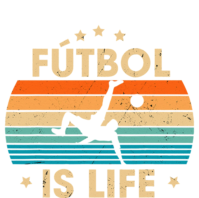 Futbol Is Life Retro Soccer Gift For Player 7-Panel Snapback Hat