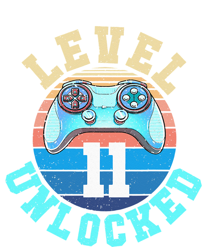 Gamer Level 11 Unlocked Video Game 11th Birthday Poster