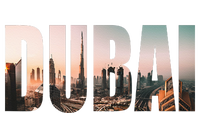 Dubai UAE Skyline Urban Photography Font Short Acrylic Beanie