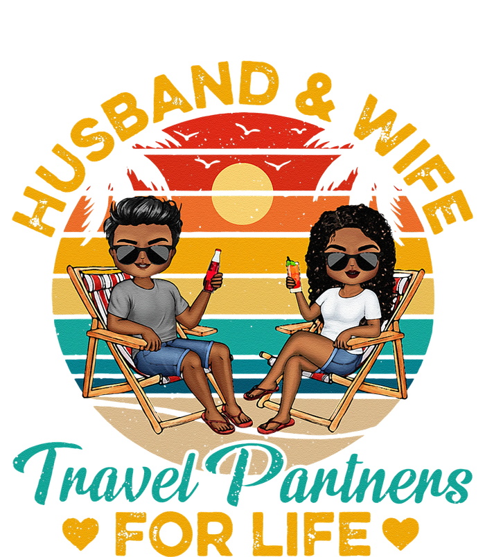 HusbandWife Travel Partners For Life Beach Summer Dark Tote Bag