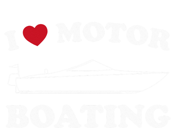 I Love Motor Boating Outfit Motorboat Lover Boater Yupoong Adult 5-Panel Trucker Hat