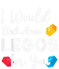 I Would Walk On Legos For You, mom life, Legos lover Women's Flannel Pajama Set