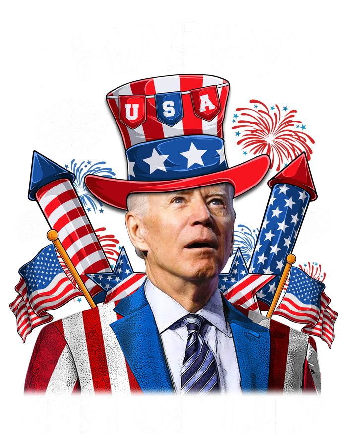 Funny Joe Biden Happy 4th Of July Firework Independence Day Kids Long Sleeve Shirt