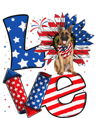 4th of July Decor Patriotic LOVE German Shepherd Dog USA Kids Sweatshirt