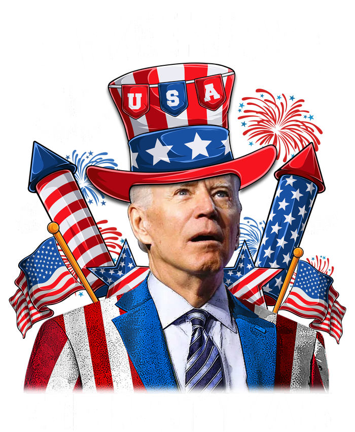 Funny Joe Biden 4th Of July Merry Christmas Firework USA Tie Dye Hoodie