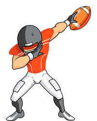 Footballer Dabbing American Football Funny Dab Gift T-Shirt