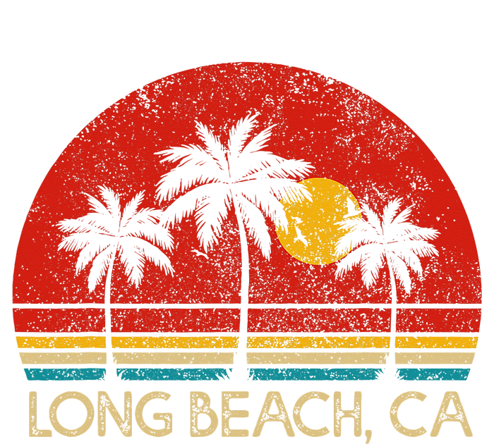 Long Beach California CA Surfer Retro Sunset Vintage T-Shirt