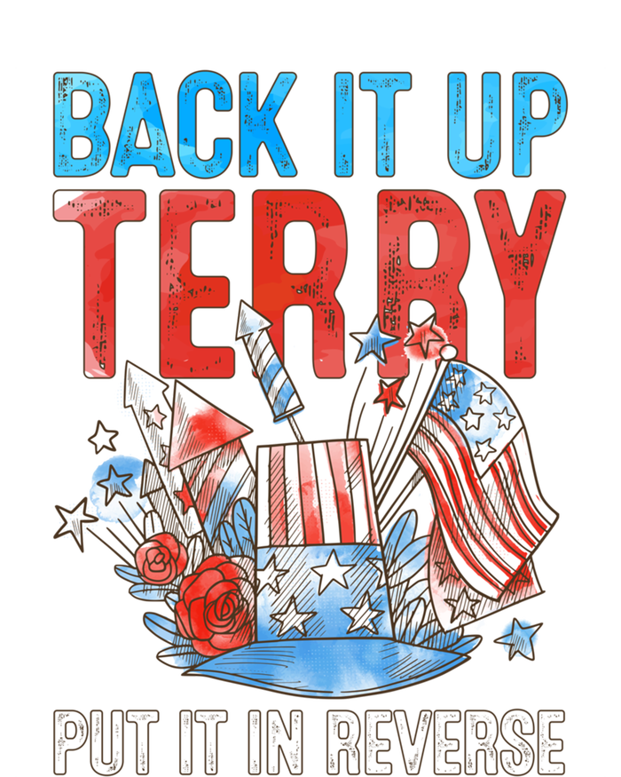 Funny 4th Of July Firework Back Up Terry Put It In Reverse Gift Valucap Bio-Washed Visor