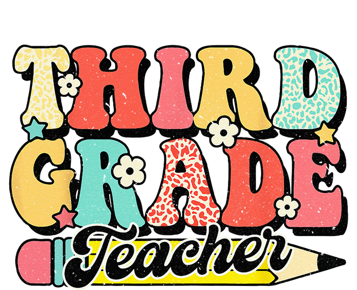 Retro Groovy Third Grade Teacher First Day 3rd Grade T-Shirt