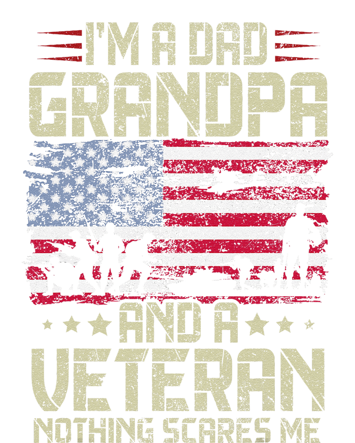 I'm A Dad Grandpa And Veteran Fathers Day Papa Grandpa Poster