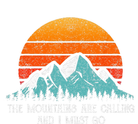 Vintage Retro Sun The Mountains Are Calling & I Must Go T-Shirt