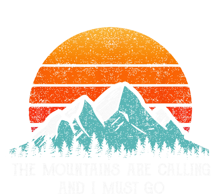 Vintage Retro Sun The Mountains Are Calling & I Must Go T-Shirt