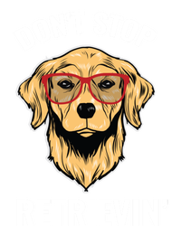 Golden Retriever Funny Design Outfit Dont Stop Retrievin Gift Women's V-Neck T-Shirt