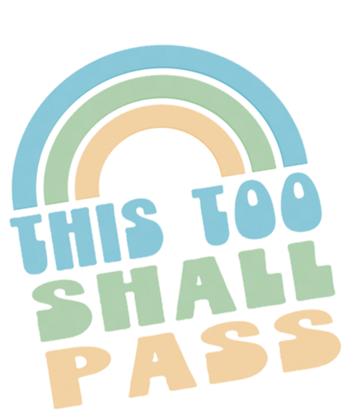 This Too Shall Pass Blue Retro Rainbow Gift Hoodie