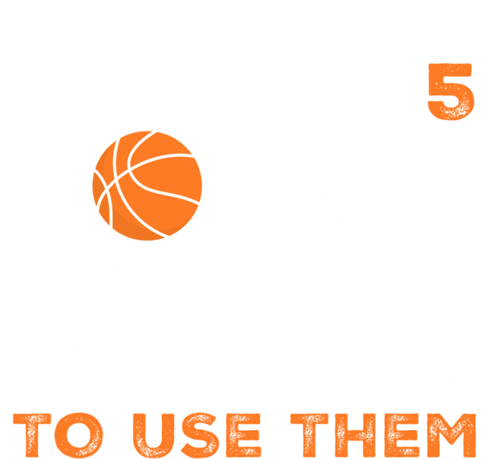 Hoops 5 Fouls Funny Basketball Player Dad Mom Retro Game Day Cool Gift Women's T-Shirt