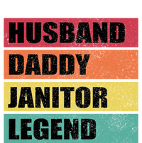 Husband Daddy Janitor Legend Retro Fathers Day Meaningful Gift Women's T-Shirt