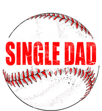 Vintage Baseball Softball Lover Single Dad Fathers Day Funny Gift Women's Long Sleeve Flannel Pajama Set 