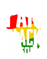 I Am Black History Black History Month Funny Gift Stripe Pom Pom Beanie