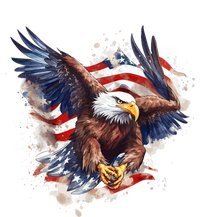 Patriotic Bald Eagle 4th Of July Men USA American Flag 16 in Basic Backpack