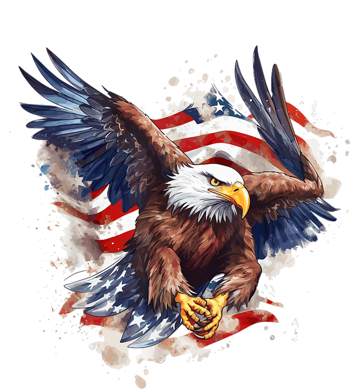 Patriotic Bald Eagle 4th Of July Men USA American Flag 16 in Basic Backpack