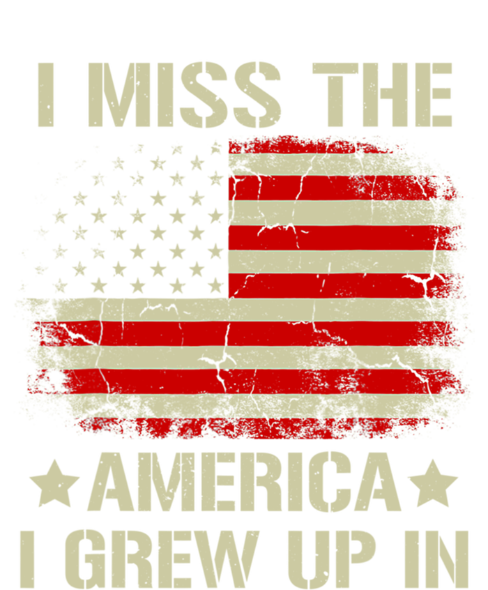 I Miss The America I Grew Up In American Flag Gift T-Shirt