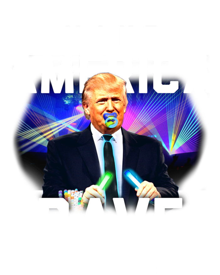 Make America Rave Again Funny Trump Festival Gift Short Acrylic Beanie