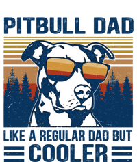 Vintage Pitbull Dad Like A Regular Dad But Cooler Funny Gift Great Gift Coaster