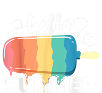 Hello Summer Vacation Beach Ice Cream Popsicle Summer Vibes Valucap Bio-Washed Visor