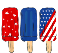 Patriotic 4th Of July Popsicles USA America Flag Summer Dry Zone Grid Polo