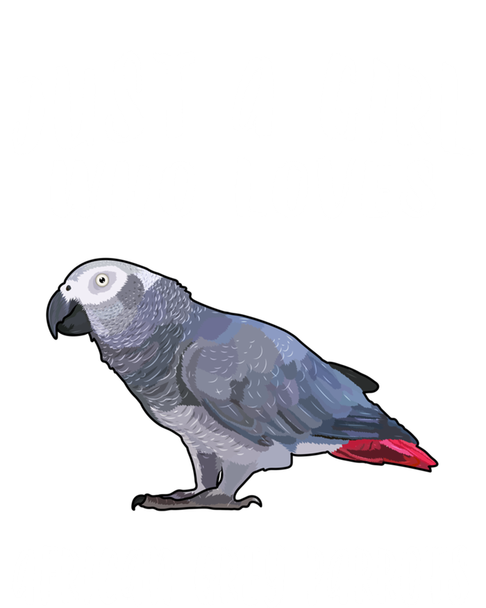 Just A Who Loves African Grey Parrot Bird Lover Gift Tank Top