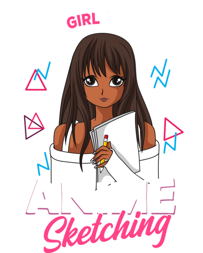 Just A Who Loves Anime And Sketching Anime Lover Cute Gift T-Shirt