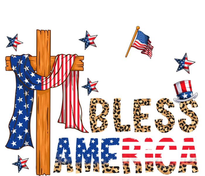 Patriotic God Bless America Usa Flag Colors For Christians Gift Tall Sweatshirt