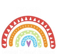 Cma Certified Medical Assistant Rainbow Nurse Gift V-Neck T-Shirt