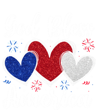 Patriotic Usa Flag Hearts For Christians God Bless America Gift Women's V-Neck T-Shirt