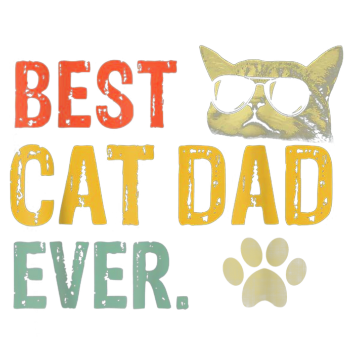 Vintage Best Cat Dad Ever Cat Daddy Gift Tank Top