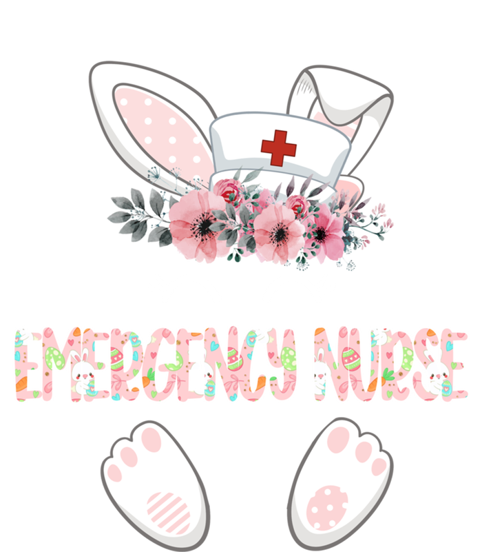 Emergency Nurse Easter Nurse Floral Bunny Cool Gift T-Shirt