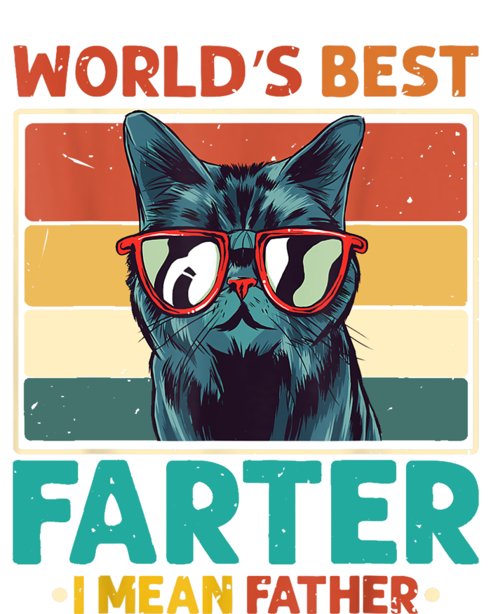 Worlds Best Farter I Mean Father Best Cat Dad Ever Premium T-Shirt