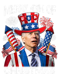 Funny Joe Biden Merry 4th Of Christmas 4th Of July Firework T-Shirt