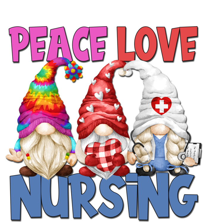 Funny Nurse Mom Stethoscope Hippie Gnomes Peace Love Nursing Gift Kids Hoodie